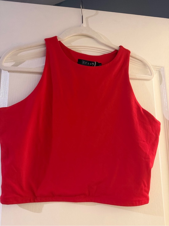 Efan Tops - EFAN red cropped tank top